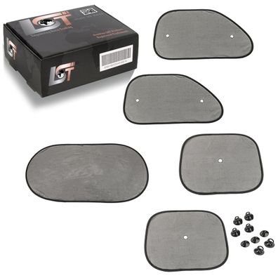 Universal Auto Sonnenschutz Set 5 Teilig UV-Schutz durchsichtig Abdeckung Kfz