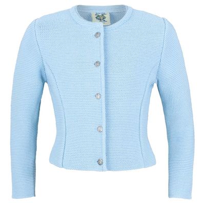 Kinderstrickjacke 47065 hellblau Isar-Trachten