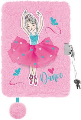Plüschtagebuch Ballerina, Tagebuch für Kinder