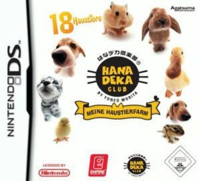 Hana Deka Club meine Haustierfarm 18 Haustier beste Nintendo DS Speil mit Anleitung