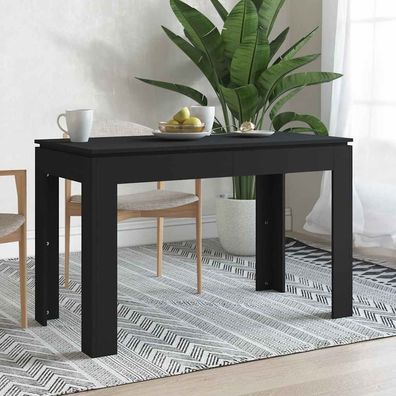 vidaXL Esstisch Schwarz 120x60x76 cm Holzwerkstoff