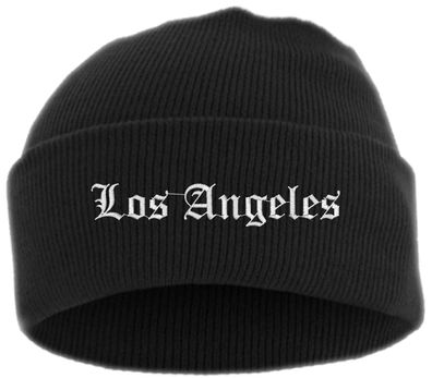Los Angeles Umschlagmütze - Altdeutsch - Bestickt - Mütze mit breitem