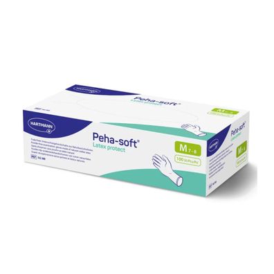 Peha Soft Handschuhe aus Latex puderfrei weich reißfest Größe M