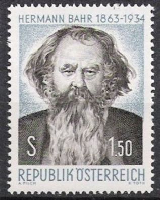 Österreich Nr.1130 * * Hermann Bahr 1963, postfrisch