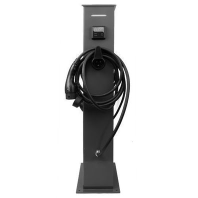 Ladestation für Elektrofahrzeuge 2x22 kW Zwei Stationen Ladesäule RFID 2x5m Ladekabel