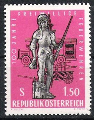 Österreich Nr.1131 * * 100 Jahre Feuerwehr 1963, postfrisch