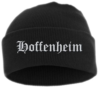 Hoffenheim Umschlagmütze - Altdeutsch - Bestickt - Mütze mit breitem