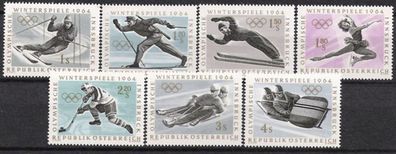 Österreich Nr.1136/42 * * Olympische Winterspiele Innsbruck 1963, postfrisch