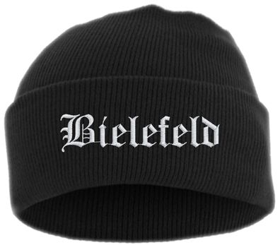 Bielefeld Umschlagmütze - Altdeutsch - Bestickt - Mütze mit breitem
