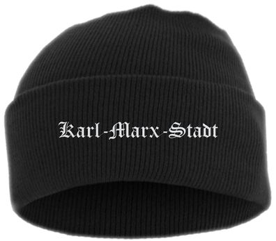 Karl-Marx-Stadt Umschlagmütze - Altdeutsch - Bestickt - Mütze mit breite