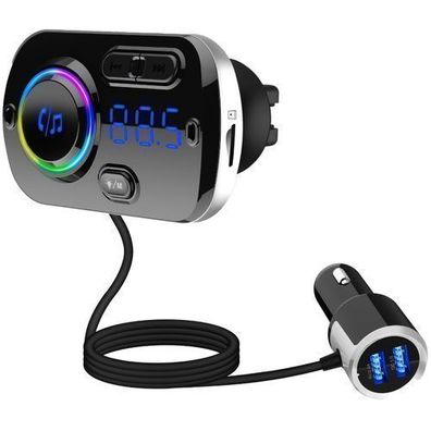 FM Transmitter Auto Bluetooth Radio Adapter 2 USB Handy Ladegerät SD Karte Retoo