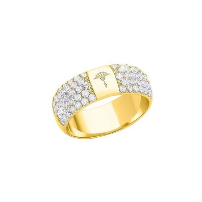 JOOP! Damen Ring aus 925/000 Sterling Silber 203101, synth. Zirkonia, vergoldet