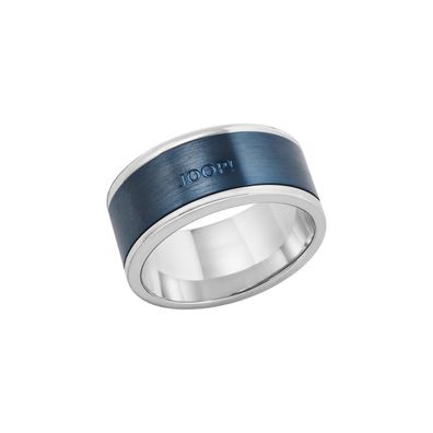JOOP! Herren Ring Edelstahl mit IP Blau Beschichtung 2027720
