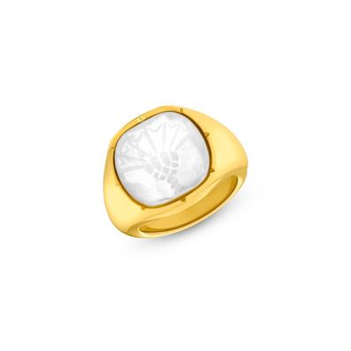 JOOP! Ring Edelstahl gold plattiert mit Perlmutt 2035888