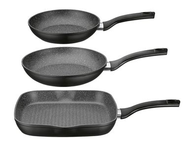 GSW Pfannen-Set Gourmet Granit 3teilig