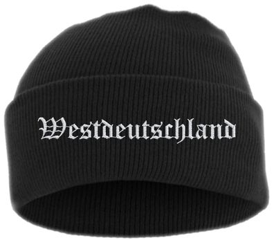 Westdeutschland Umschlagmütze - Altdeutsch - Bestickt - Mütze mit breite
