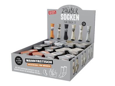 LA VIDA Display Zaubersocken Mann Gr.41-46 24 Paar