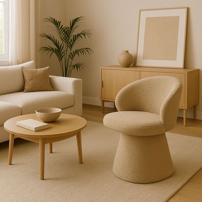 Altura Mils Stuhl Komfort, Catch Me Stoff Schwenken Beige