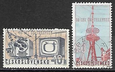 Tschechoslowakei gestempelt Michel-Nummer 1394-1395