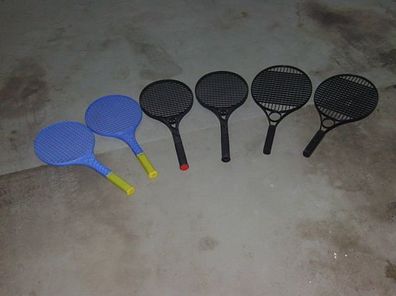 6 Softtennis Schläger SOFT TENNIS BEACH STRAND Tennisschläger