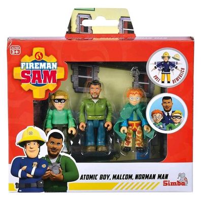 Simba - Feuerwehrmann Sam â€“ Set mit 3 beweglichen Figuren 10