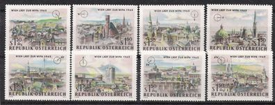 Österreich Nr.1164/71 * * Briefmarkenausstellung WIPA 65 (I) 1964, postfrisch