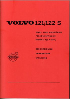 Bedienungsanleitung Volvo 121, 121 S , 122 , 122 S , F und L, Personenwagen