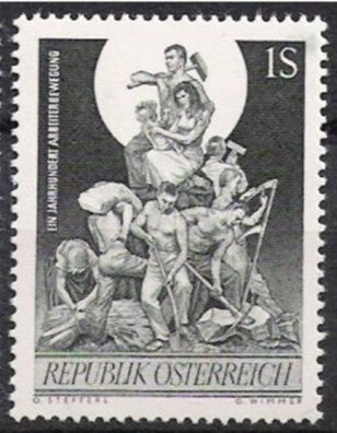 Österreich Nr.1172 * * 100 Jahre Arbeiterbewegung 1964, postfrisch