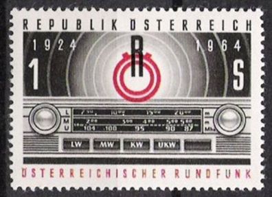 Österreich Nr.1174 * * 40 Jahre Rundfunk 1964, postfrisch