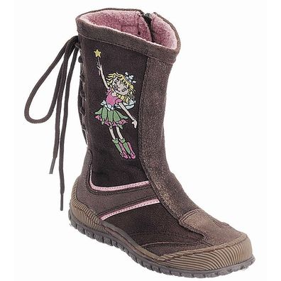 Prinzessin Lillifee Stiefel Mädchen bestickt 470144-2 gefüttert braun