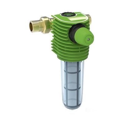 GB Feinfilter BOXER KDX DN 32 Transparente Filterglocke, Grüner Kopf