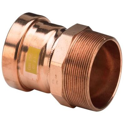 Viega Übergangsstück Profipress G XL 2611XL für Gas in 64,0mm x R2 1/2 CU