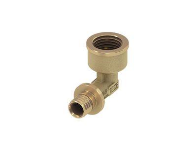 TECEflex Winkelübergangsmuffe Dim. 25 x Rp 3/4", Siliziumbronze