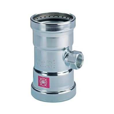 Viega T-Stück mit SC Prestabo 1117.2XL in 64,0mmxRp3/4x64,0mm Stahl verzinkt