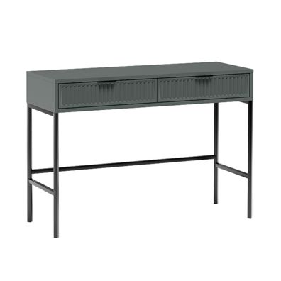 AX LIVING grüner Konsolentisch mit Schubladen Berlinette 9 110cm breit