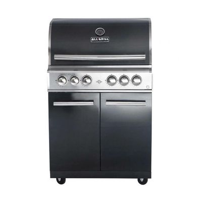 Allgrill Gasgrill CHEF L BLACK Modular Grundmodell 4 Brenner, Backburner (500704)