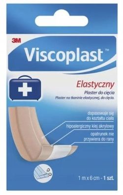 Viscoplast Flexibler Schnittverband 1m x 6cm, 1 Stueck fuer optimale Wundabdeckung