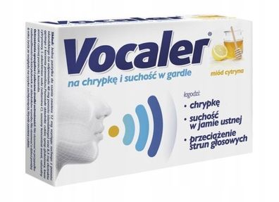 Vocaler Zitronen-Honig Lutschtabletten, 12 Stueck
