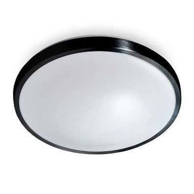 Deckenlampe Flach, Rund Ø34cm, Kompatibel mit 2x E27 230V Birnen Deckenleuchte