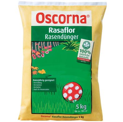 Oscorna® Rasaflor Rasendünger 5 kg für ca. 100 m²