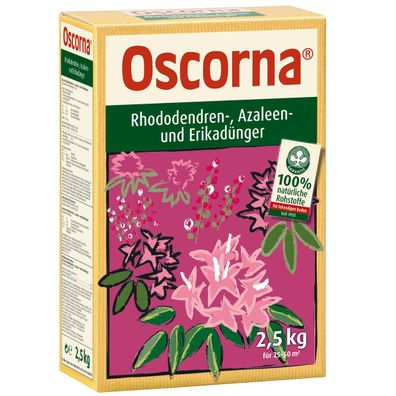 Oscorna® Rhododendren-, Azaleen- und Erikadünger 2,5 kg für 25 bis 50 m²