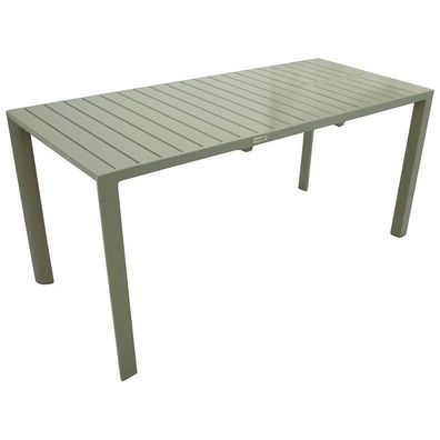 Ausziehtisch Gartentisch 117/162x70cm, Aluminium silbergrau