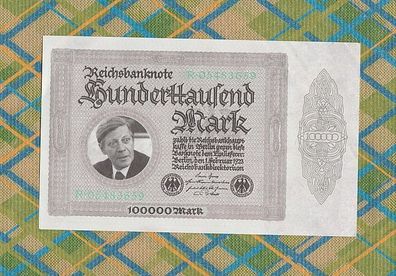 Spaßgeldschein 100 000 Reichsbanknote mit Altbundeskanzler Helmut Schmidt