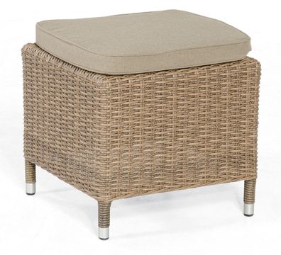 Solana Hocker Kunststoffgeflecht Rustic-Stream