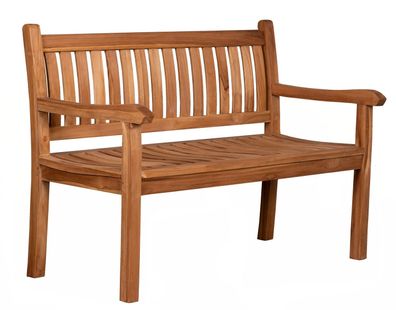 Bank Sitzbank Teakholz B 160 cm x T 54 cm x H 94 cm