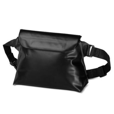 Wasserabweisende PVC-Bauchtasche/Nierentasche - Schwarz