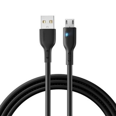 Joyroom Premium Serie A13 USB-A auf micro USB Kabel 2.4A, 2m - Schwarz