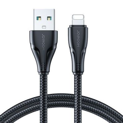 Joyroom Surpass Serie A11 USB-A auf Lightning Ladekabel, 2.4A, 2m, Schwarz