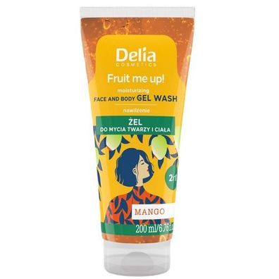 Delia Mango Gesichts- und Koerperwaschgel, 200 ml - Fruchtige Reinigung fuer samtw
