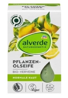 Alverde Naturseife mit Verbene-Oel, 100g Riegel